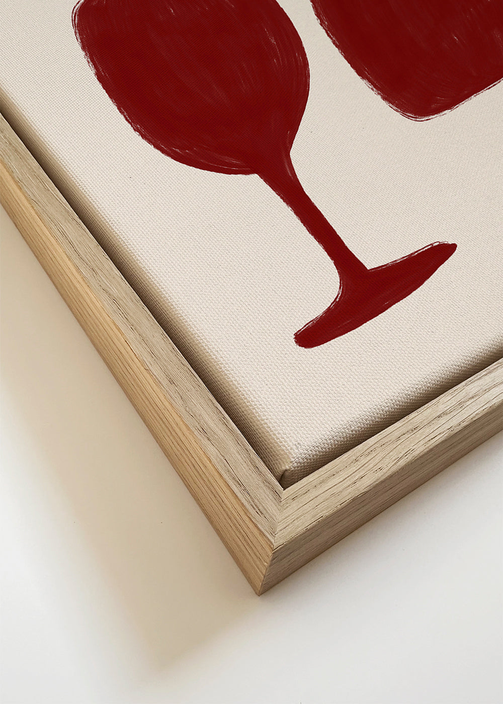 Arte para cozinha: taças de vinho minimalistas