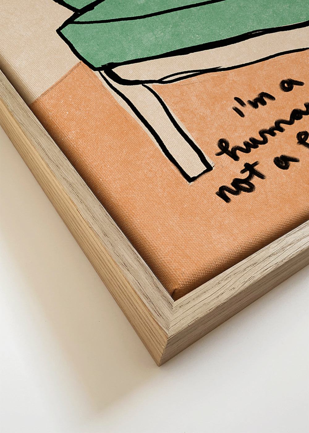 Ilustração pernas no sofá com frase manuscrita