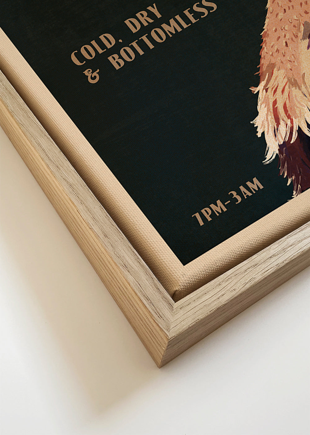 Poster avestruz Prosecco estilo Art Déco