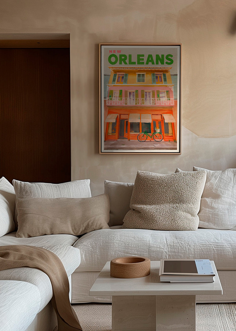 Poster de viagem New Orleans vintage