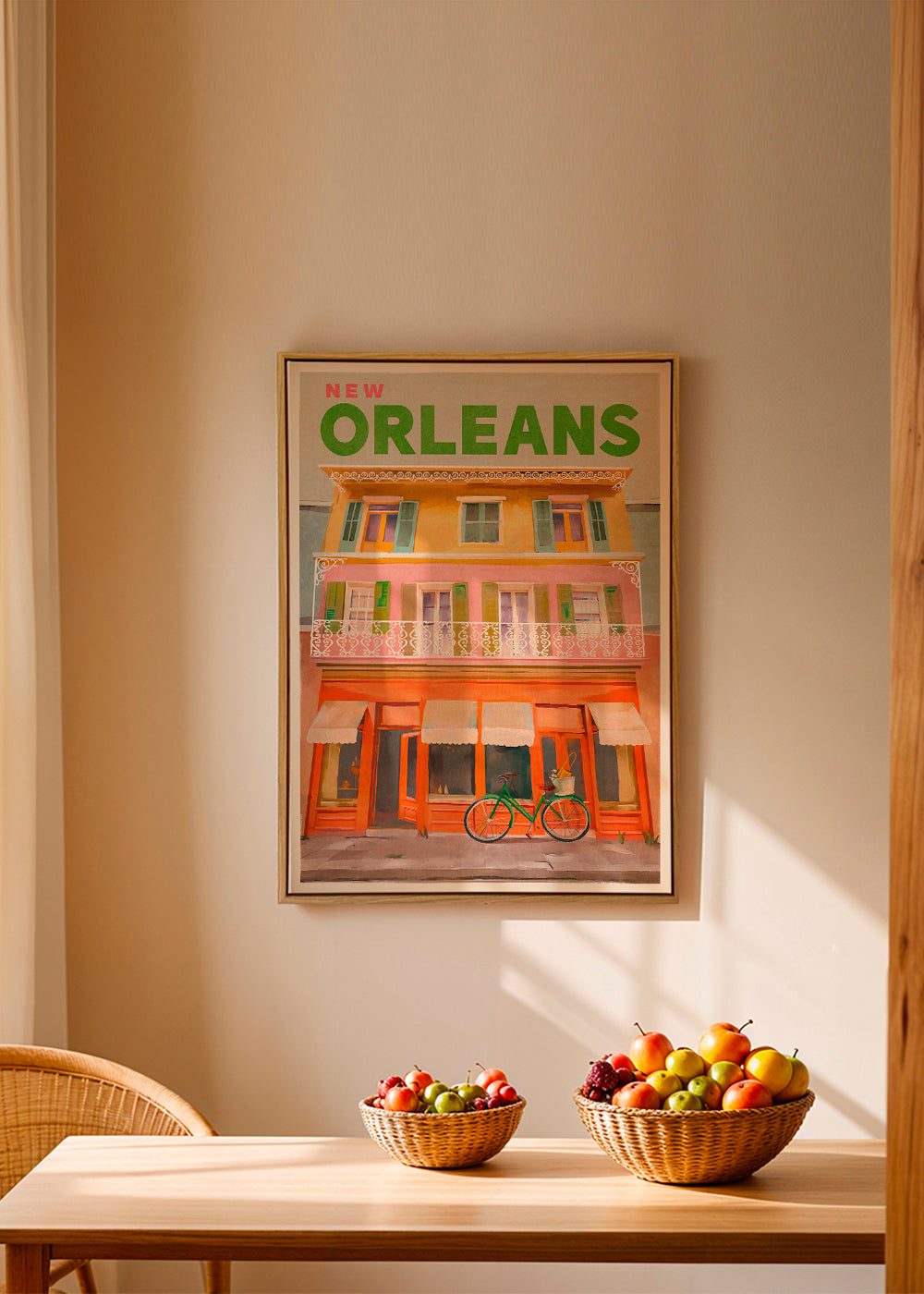 Poster de viagem New Orleans vintage