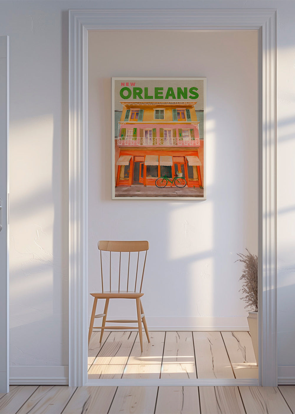 Poster de viagem New Orleans vintage