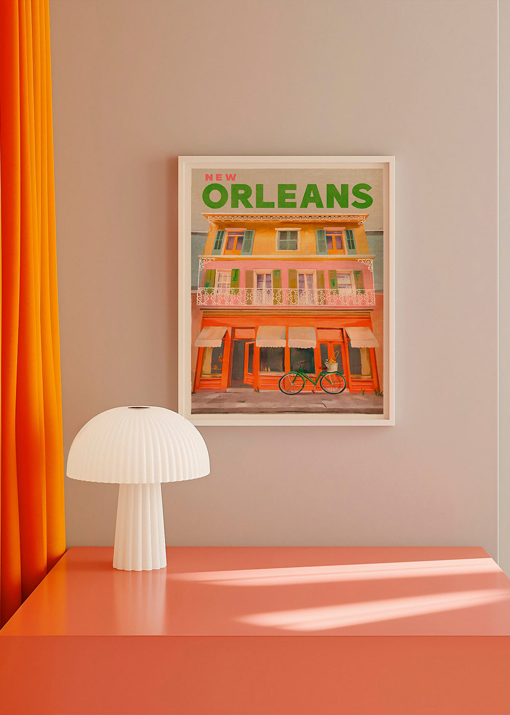 Poster de viagem New Orleans vintage