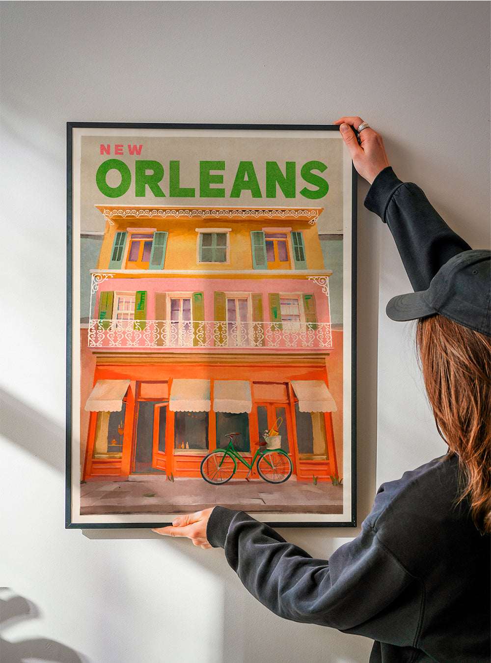 Poster de viagem New Orleans vintage