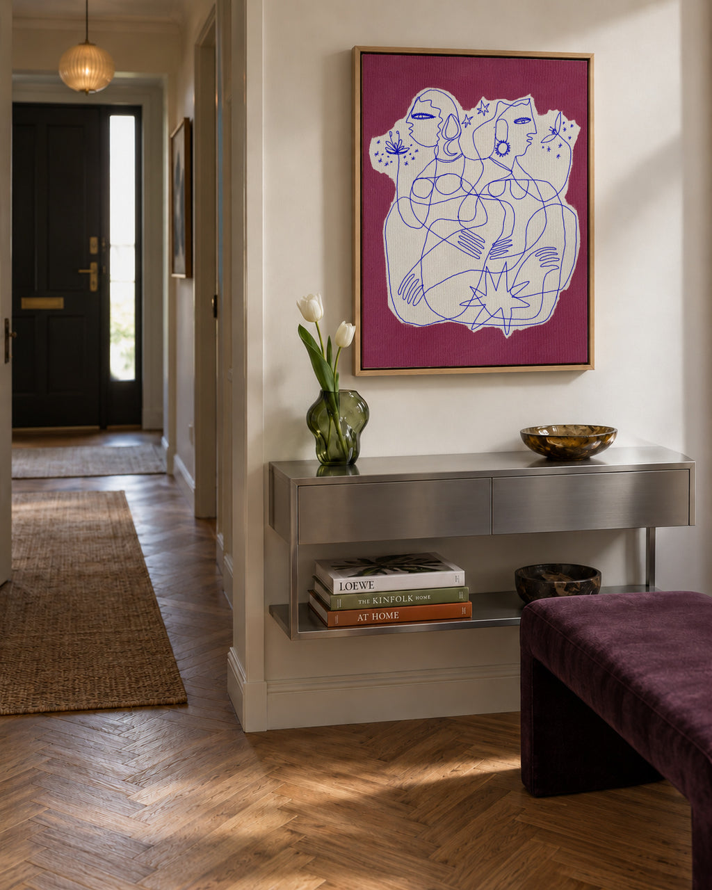 Synergy - Framed canvas in an interior
