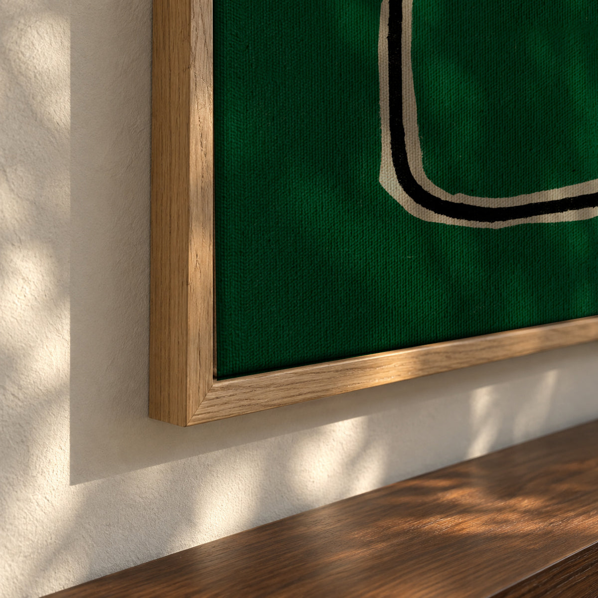 Soul bound - Green - Framed canvas detail