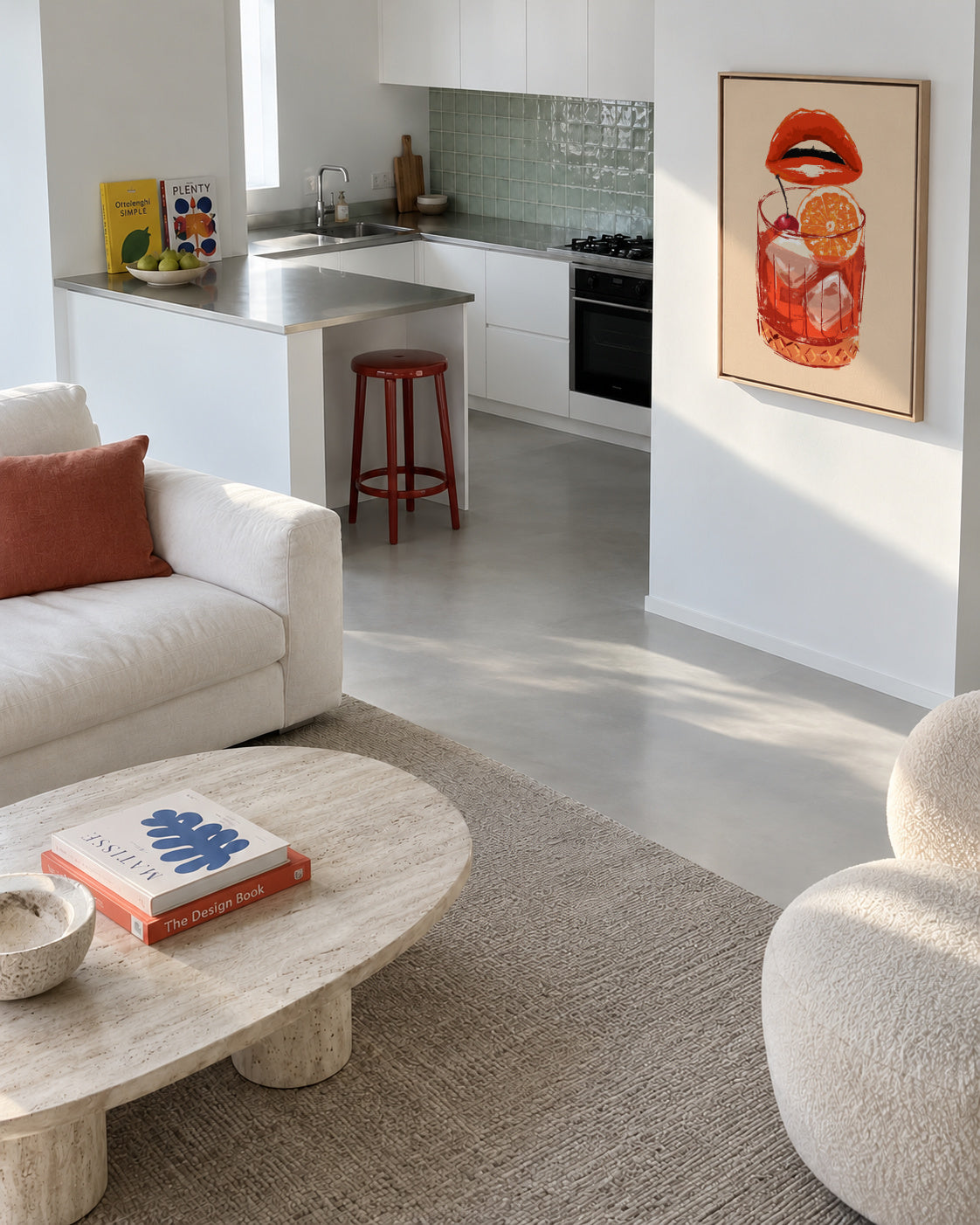 Old fashioned cocktail - Framed canvas in an interior