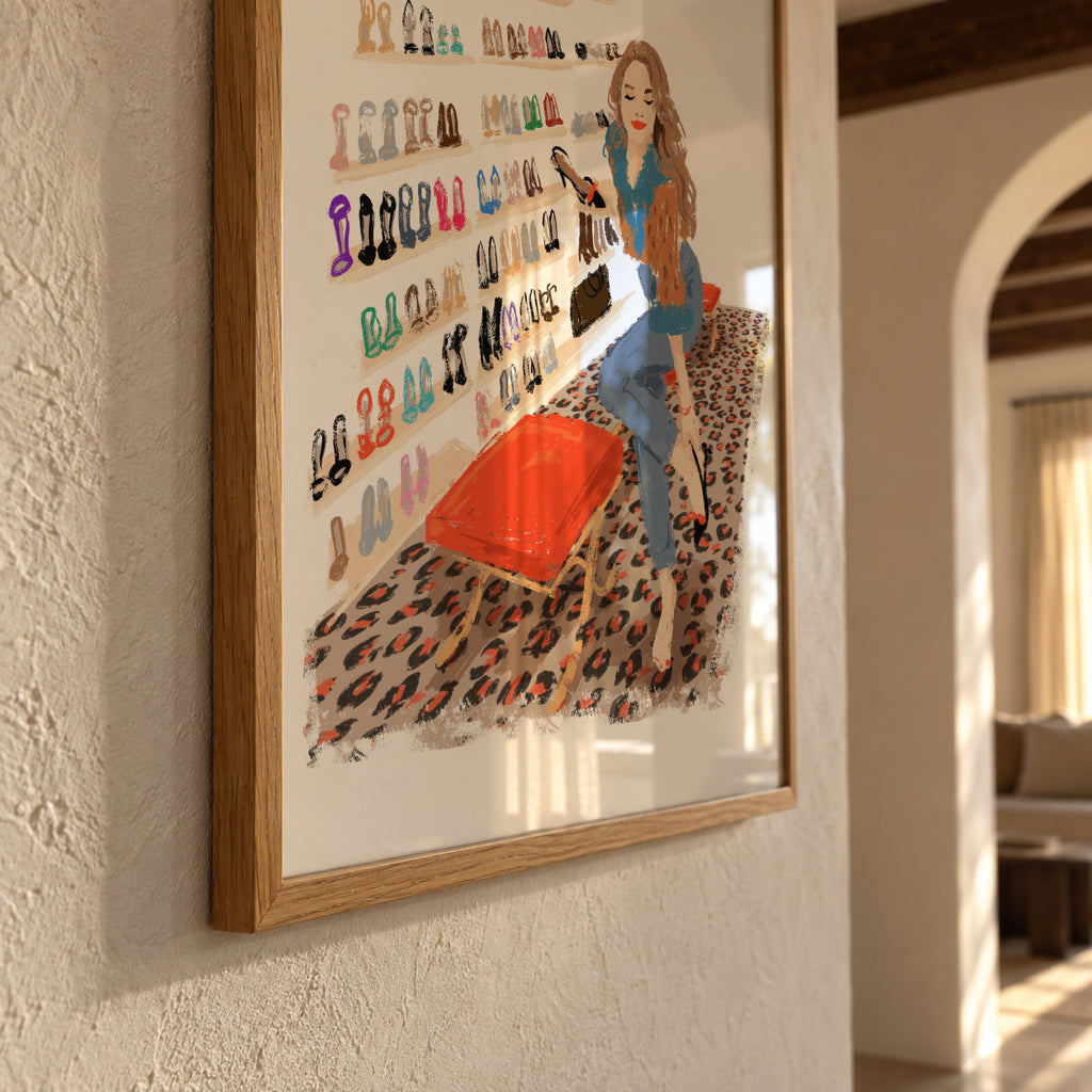 Shoes Shop - Framed poster detail