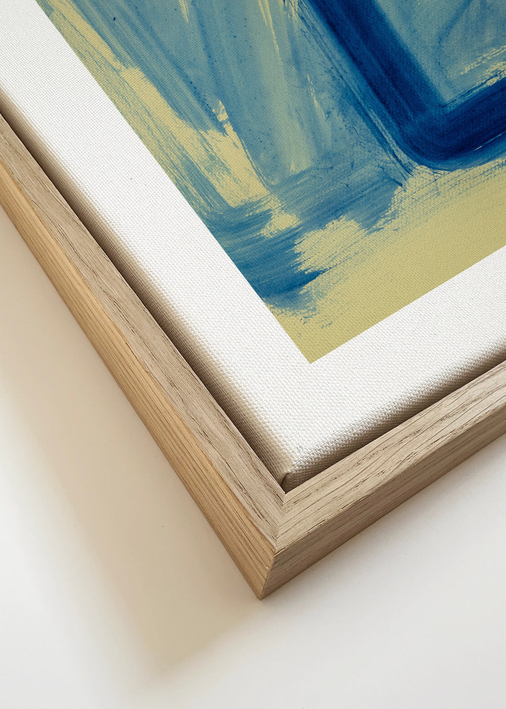 Blue - Framed canvas detail