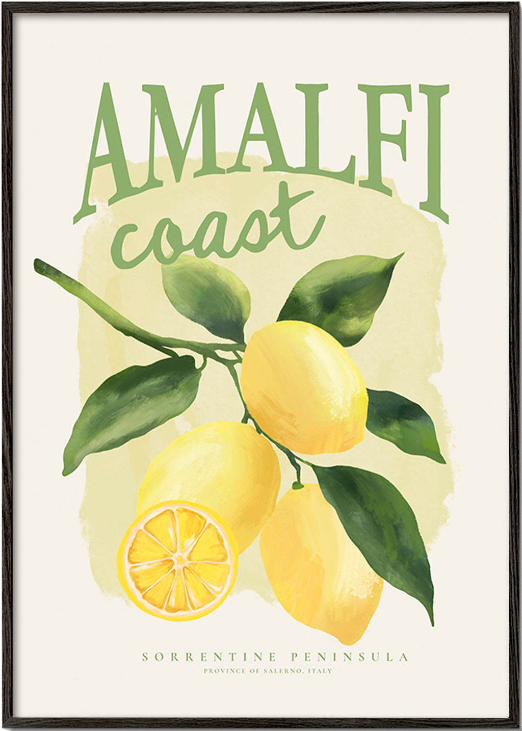 Estampa botânica Amalfi limões