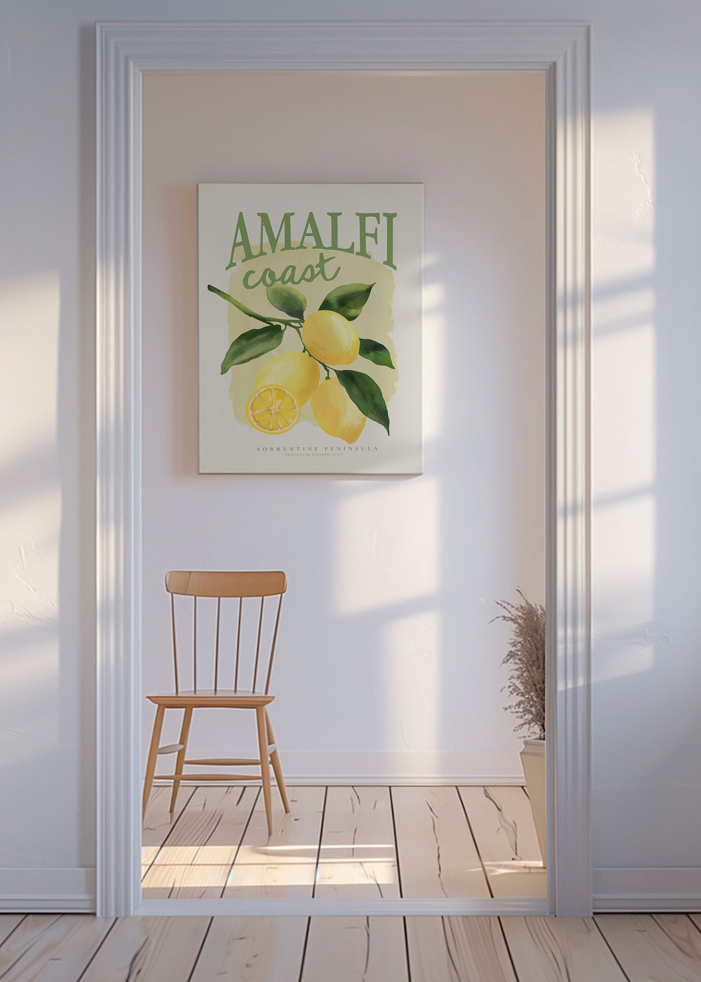 Estampa botânica Amalfi limões