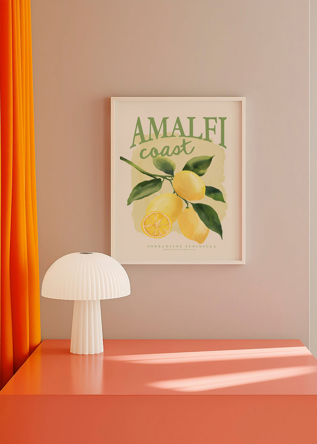 Estampa botânica Amalfi limões