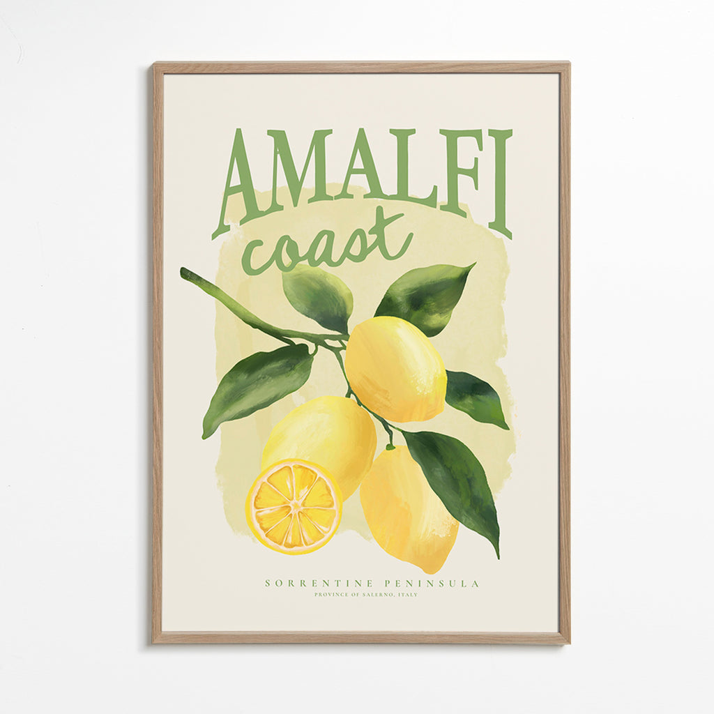 Estampa botânica Amalfi limões