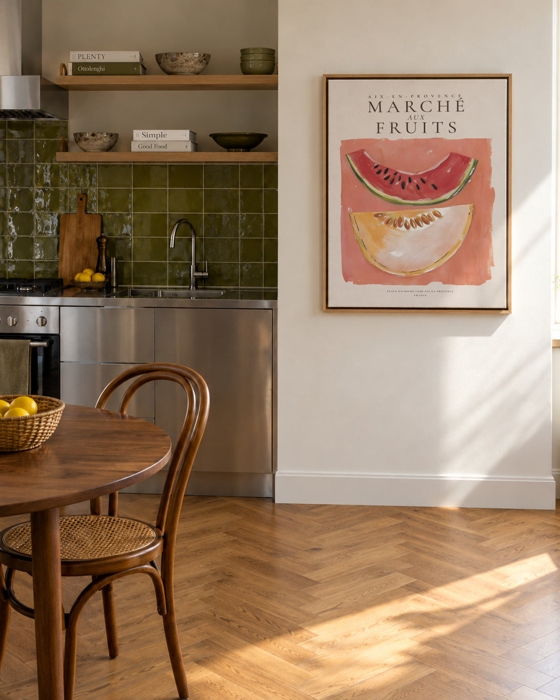 Summer in Provence - Framed canvas in an interior