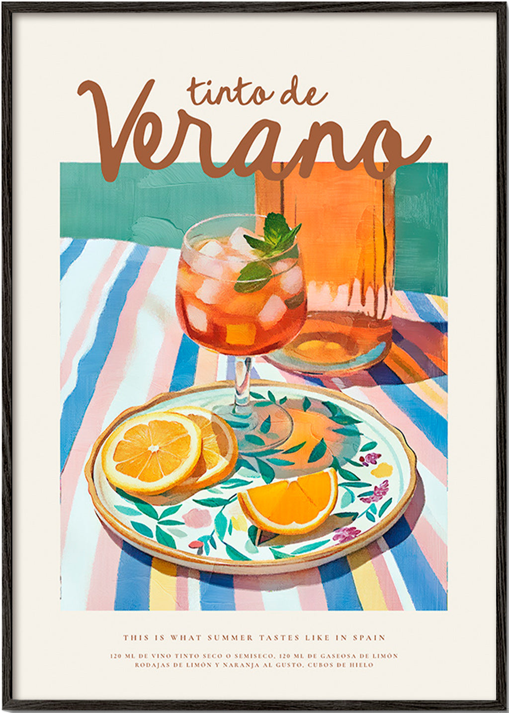 Arte para cozinha: tinto de verão e citrinos