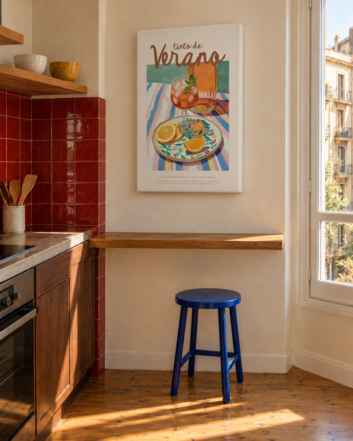 Tinto de Verano - Unframed canvas in an interior