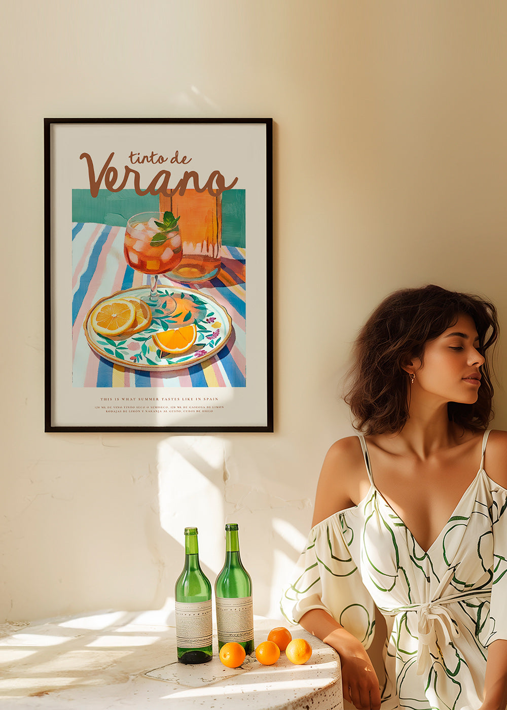 Arte para cozinha: tinto de verão e citrinos