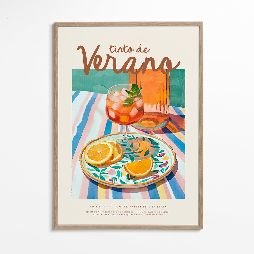 Arte para cozinha: tinto de verão e citrinos
