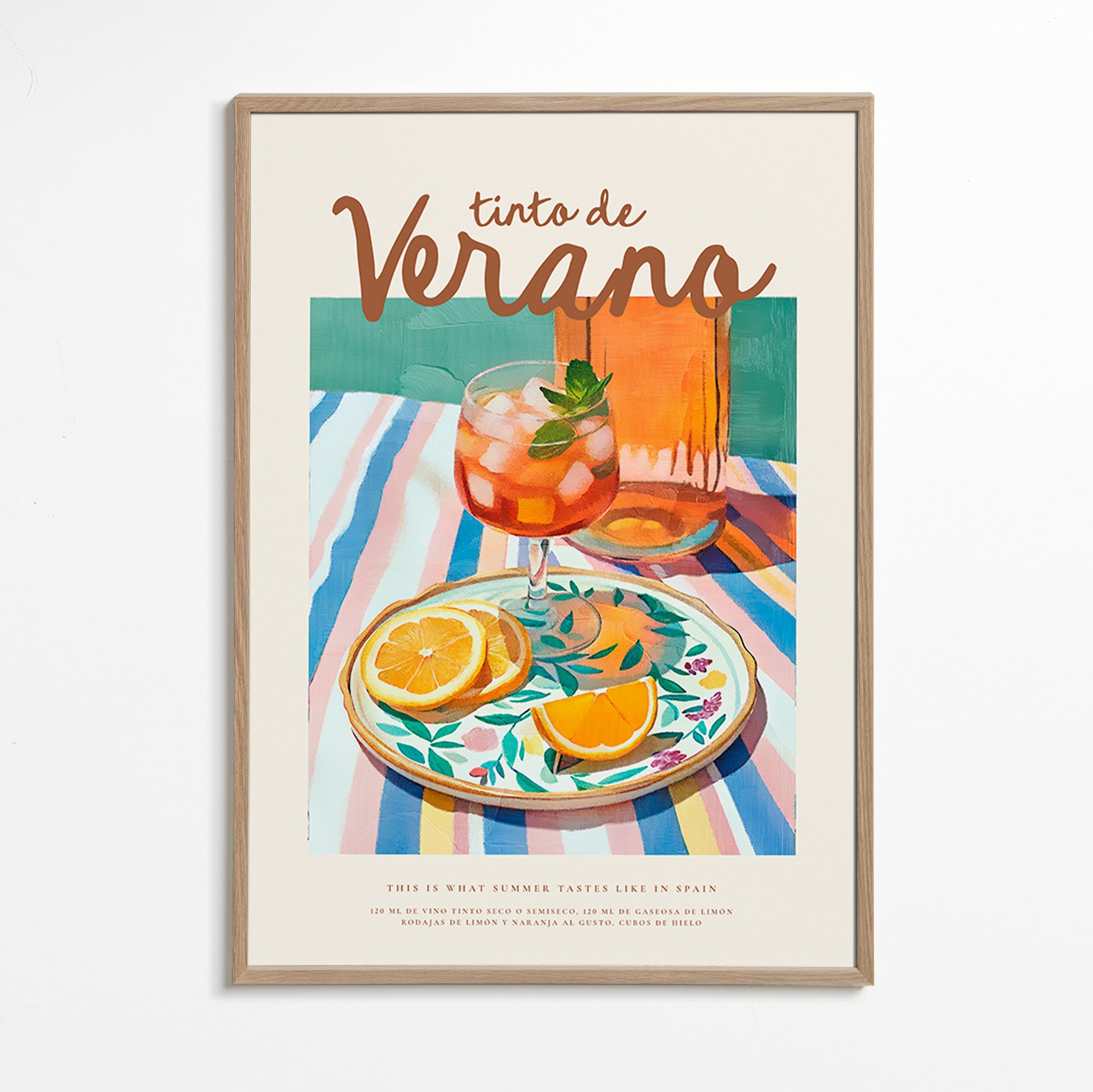 Arte para cozinha: tinto de verão e citrinos