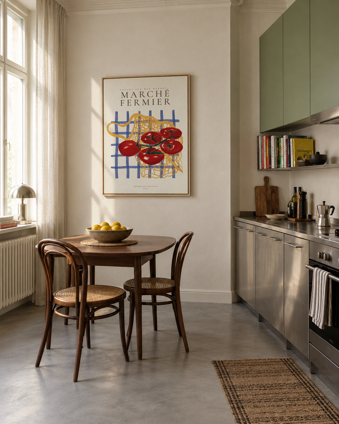 Flavors of the South, Tomatoes - Framed canvas in an interior
