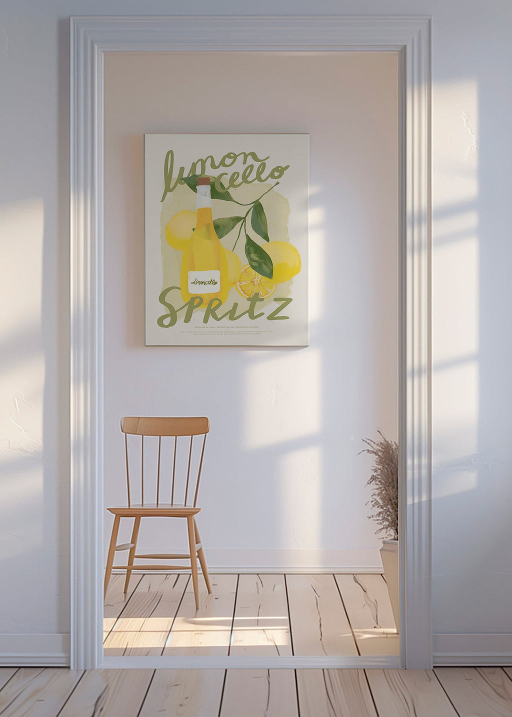 Arte para cozinha Limoncello Spritz ilustrado