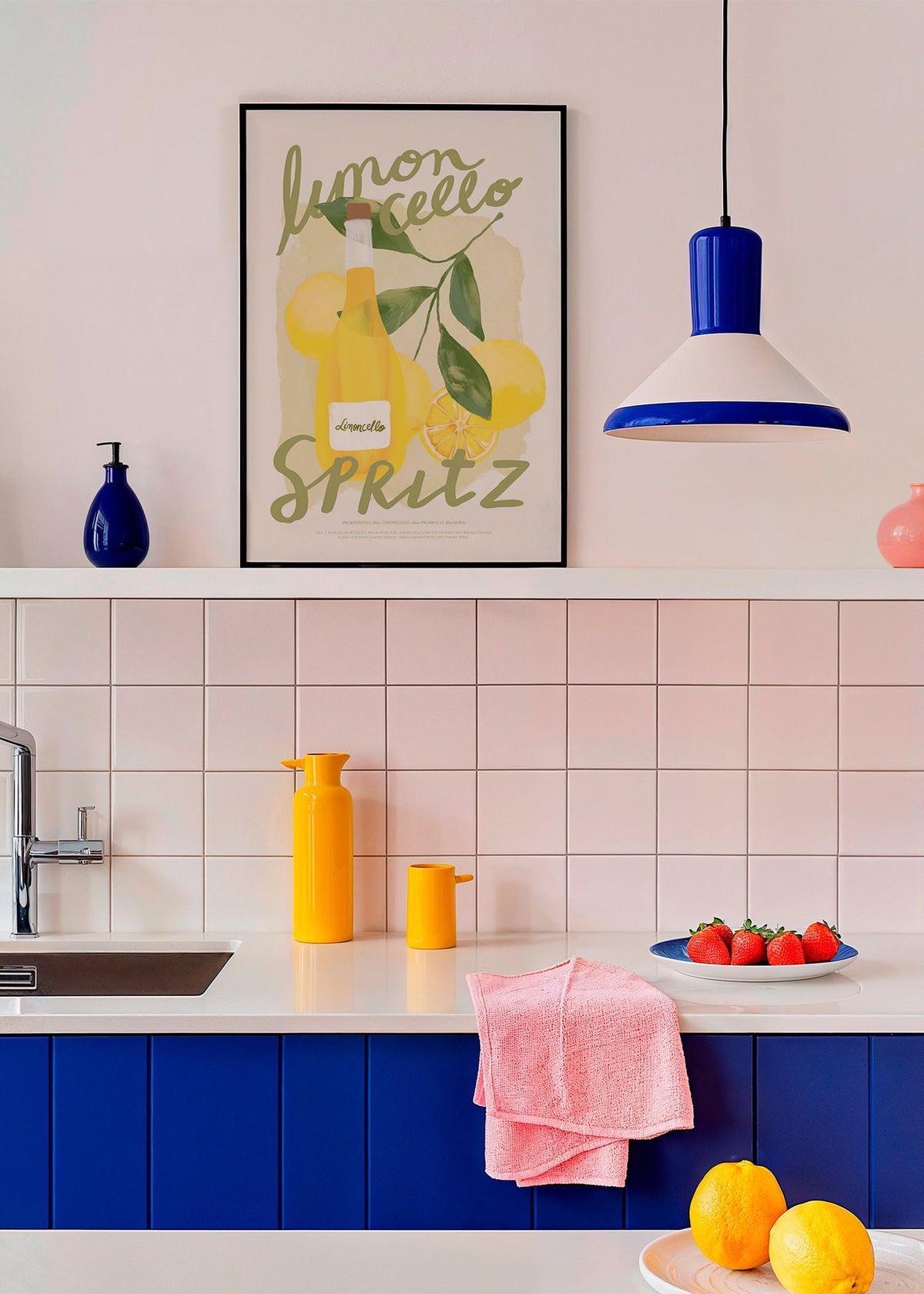 Arte para cozinha Limoncello Spritz ilustrado