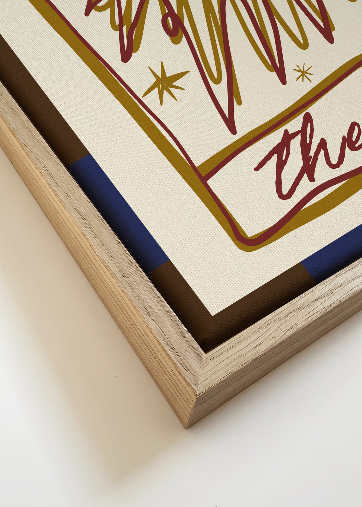 The Lovers - Framed canvas detail