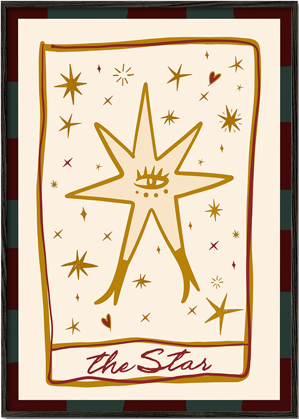 Ilustração: Estrela mística com olho central