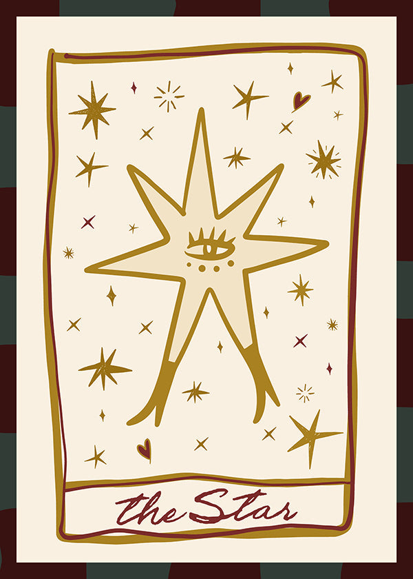 Ilustração: Estrela mística com olho central