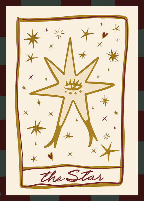 Ilustração: Estrela mística com olho central