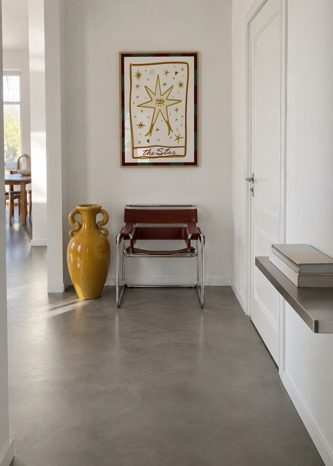 The Star - Framed poster in an interior