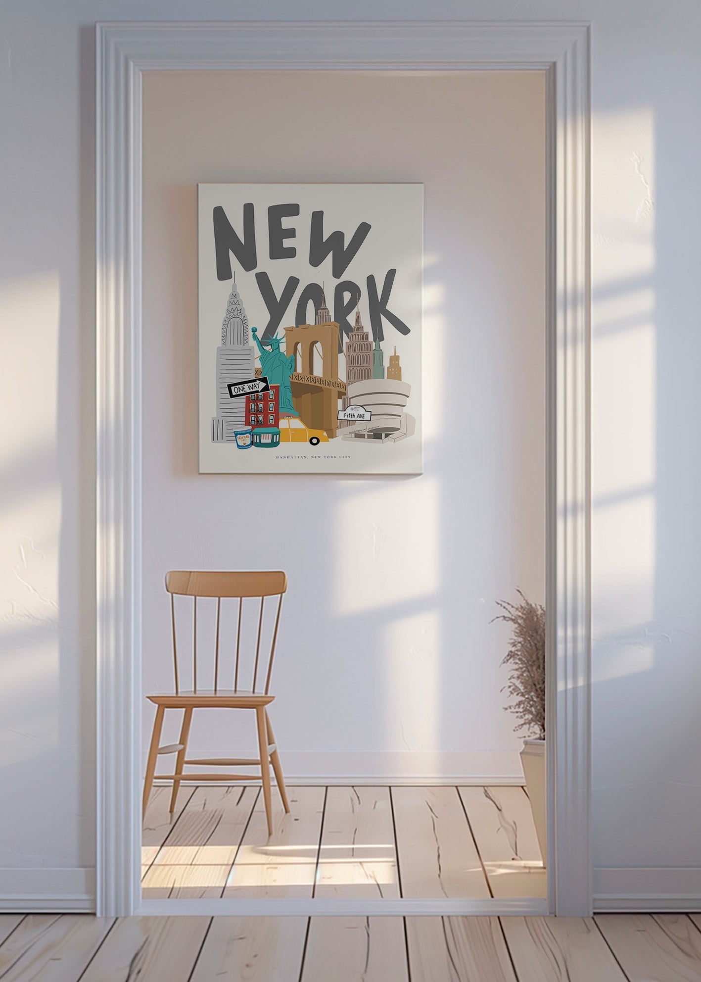 Poster de viagem: ícones de New York