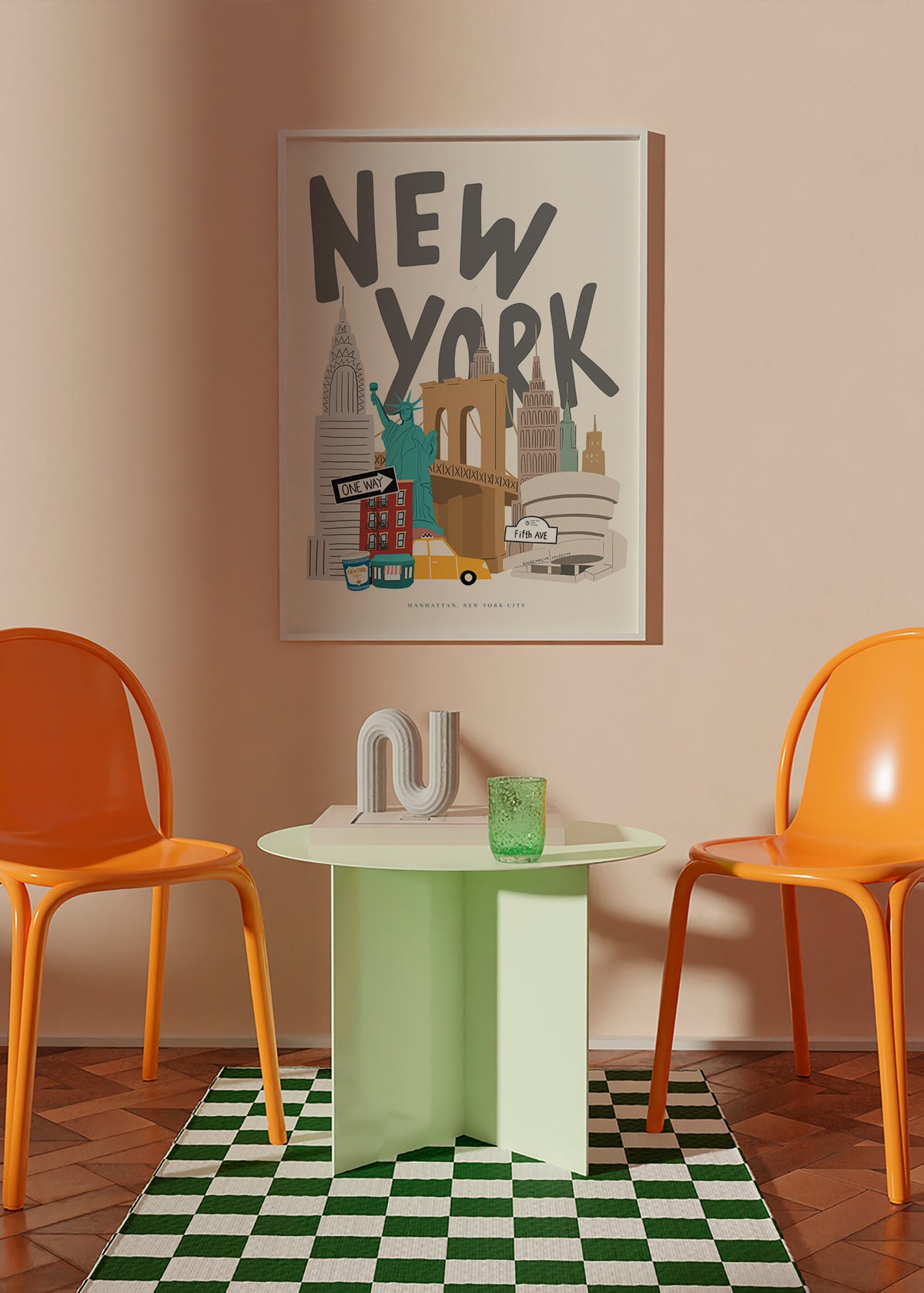 Poster de viagem: ícones de New York