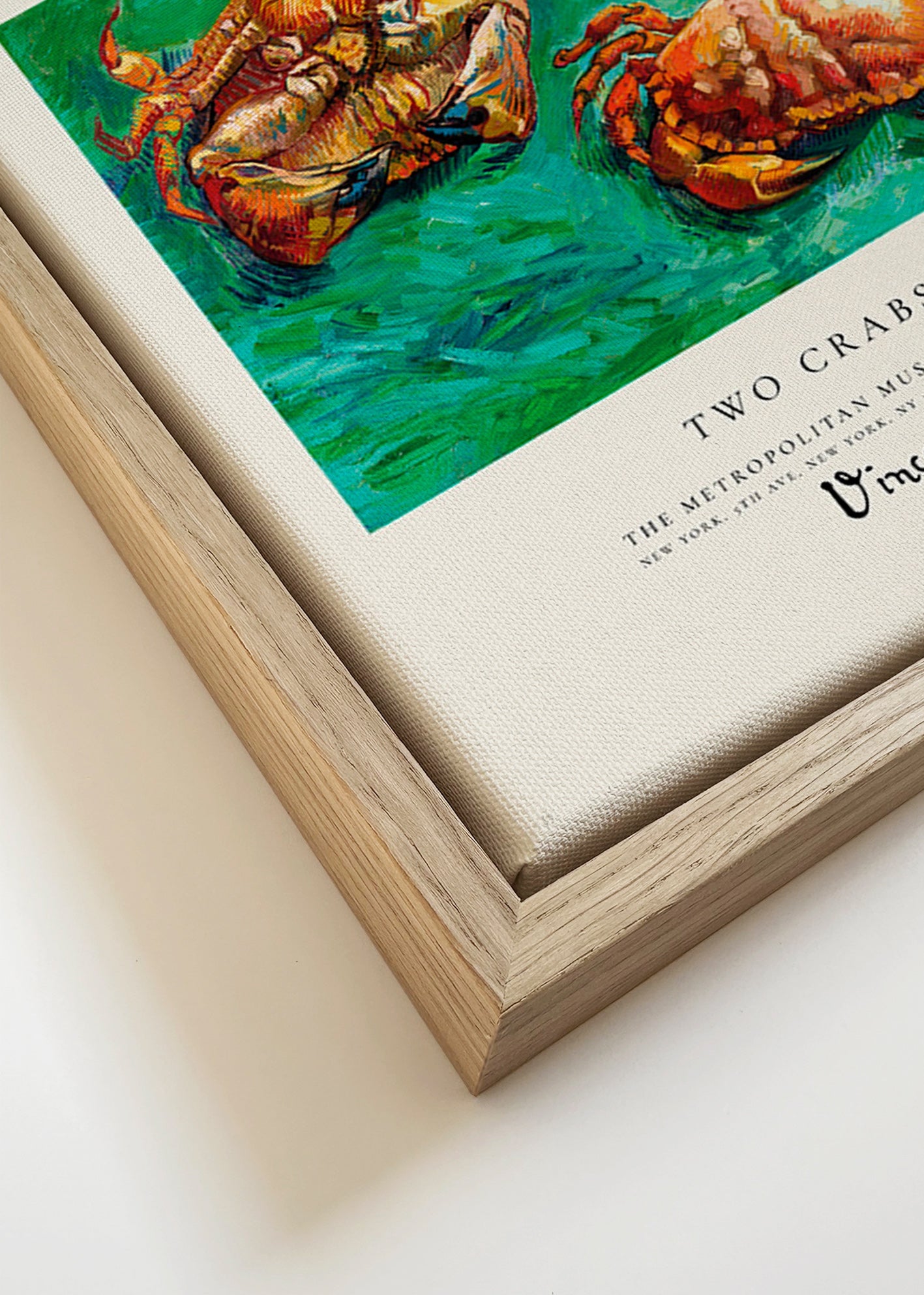 Two Crabs de Van Gogh — Caranguejos em fundo verde