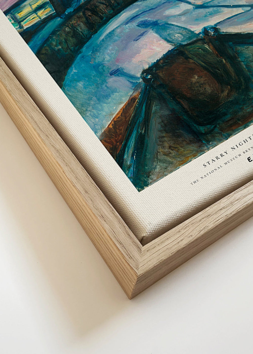 Quadro paisagístico céu estrelado e colinas nevadas