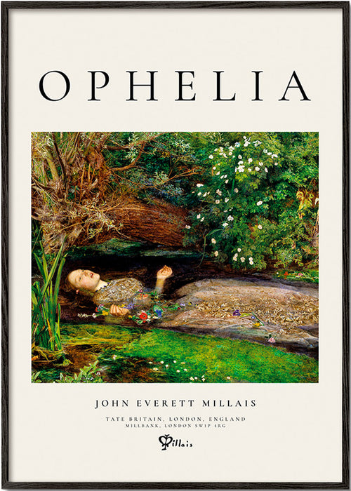 Estampa botânica Ophelia à beira d'água