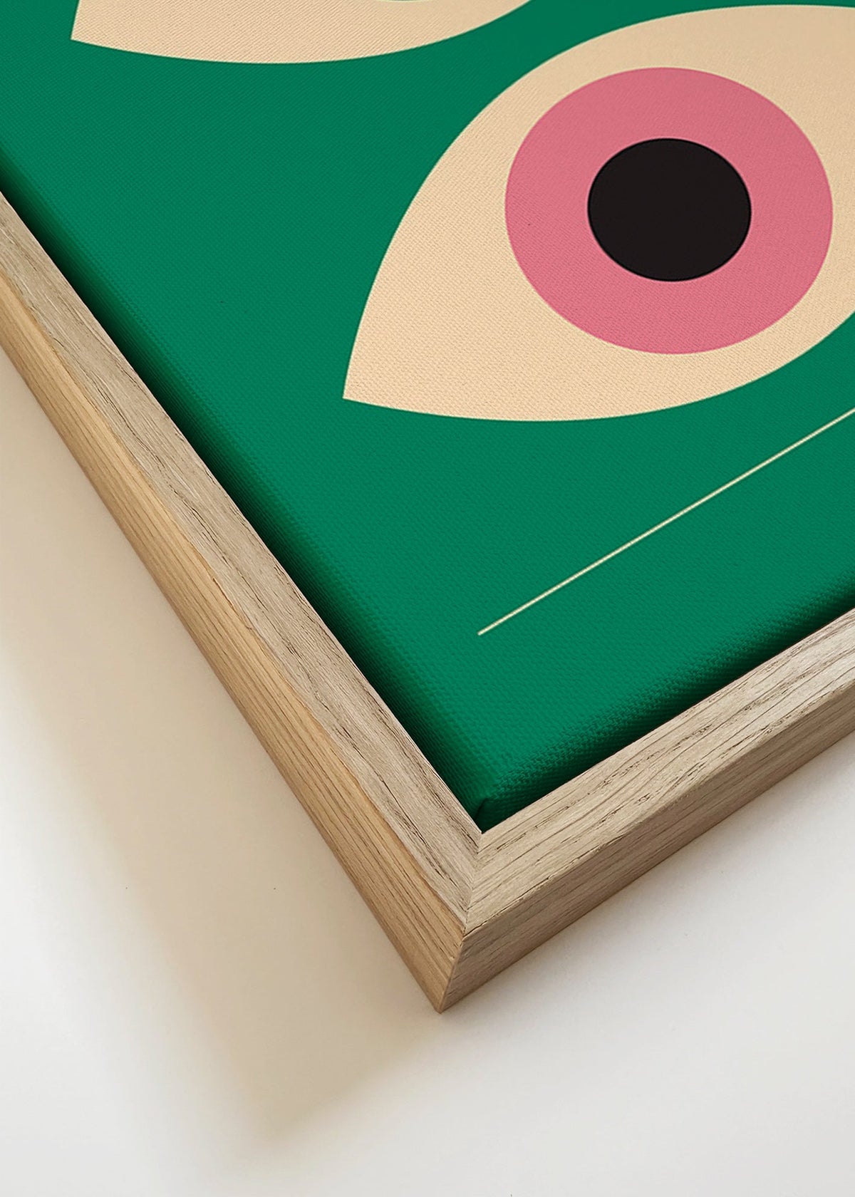 Quadro geométrico Bauhaus olhos gémeos