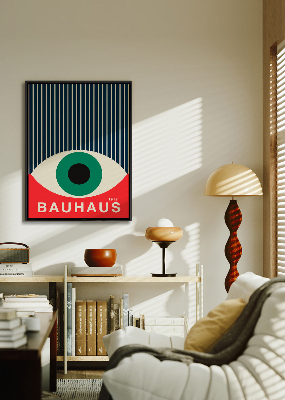Ilustração Bauhaus olho gráfico