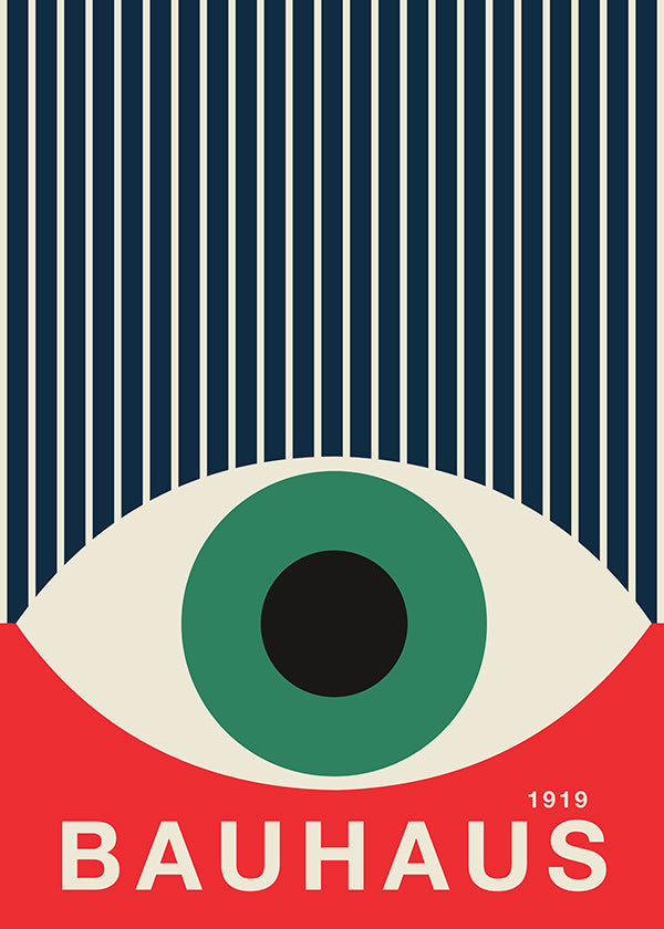 Ilustração Bauhaus olho gráfico