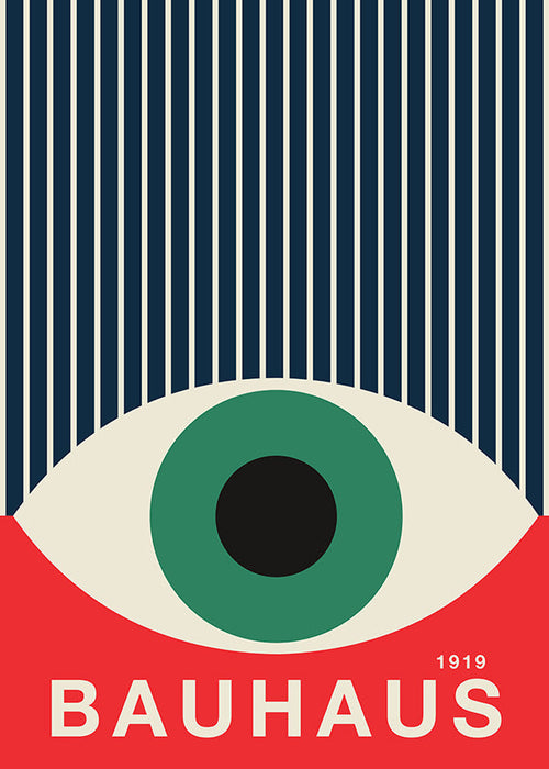 Ilustração Bauhaus olho gráfico