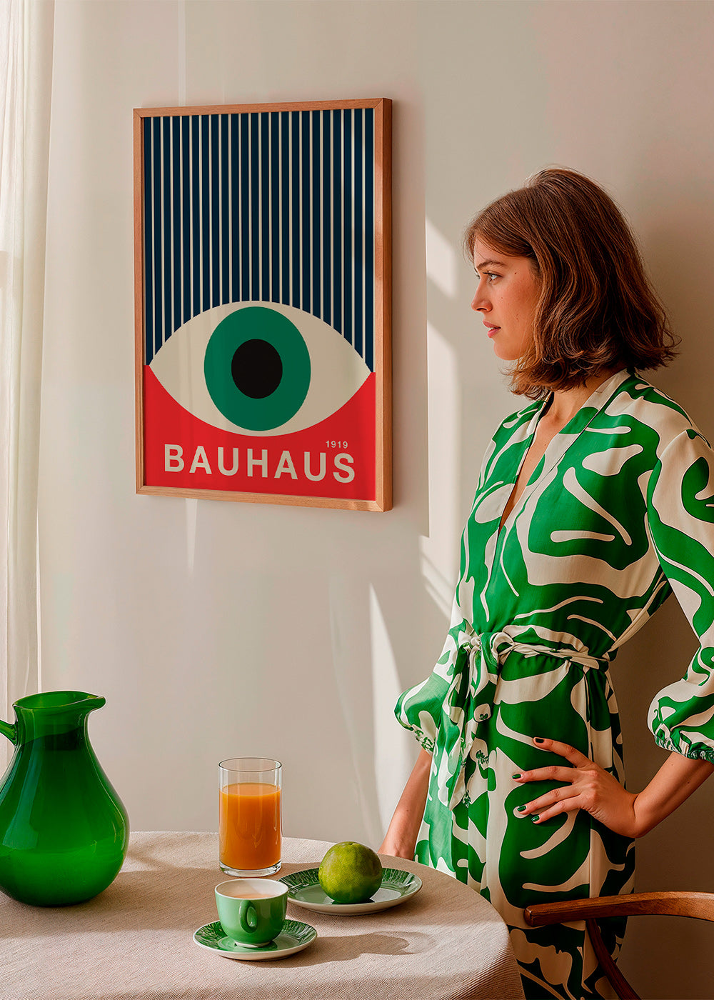 Ilustração Bauhaus olho gráfico