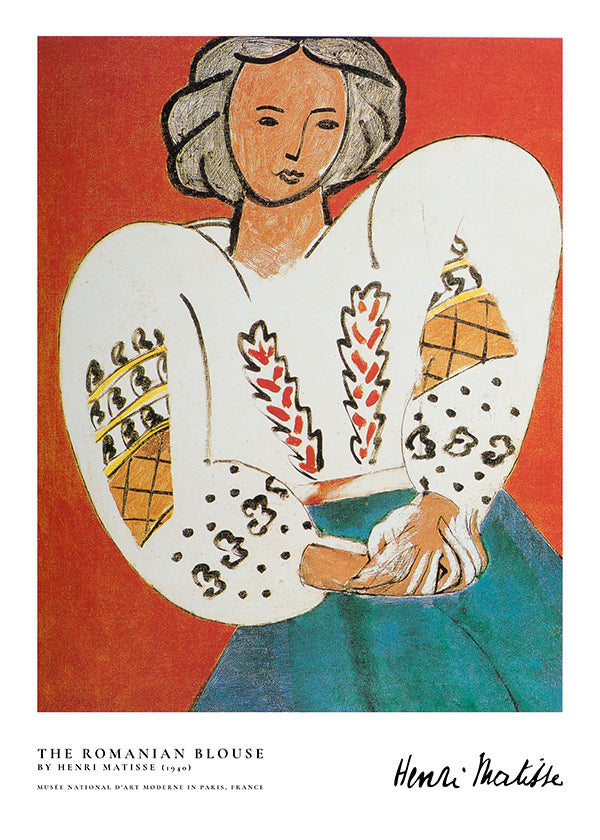 Ilustração blusa romena com traço expressivo