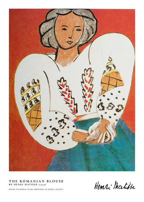 Ilustração blusa romena com traço expressivo