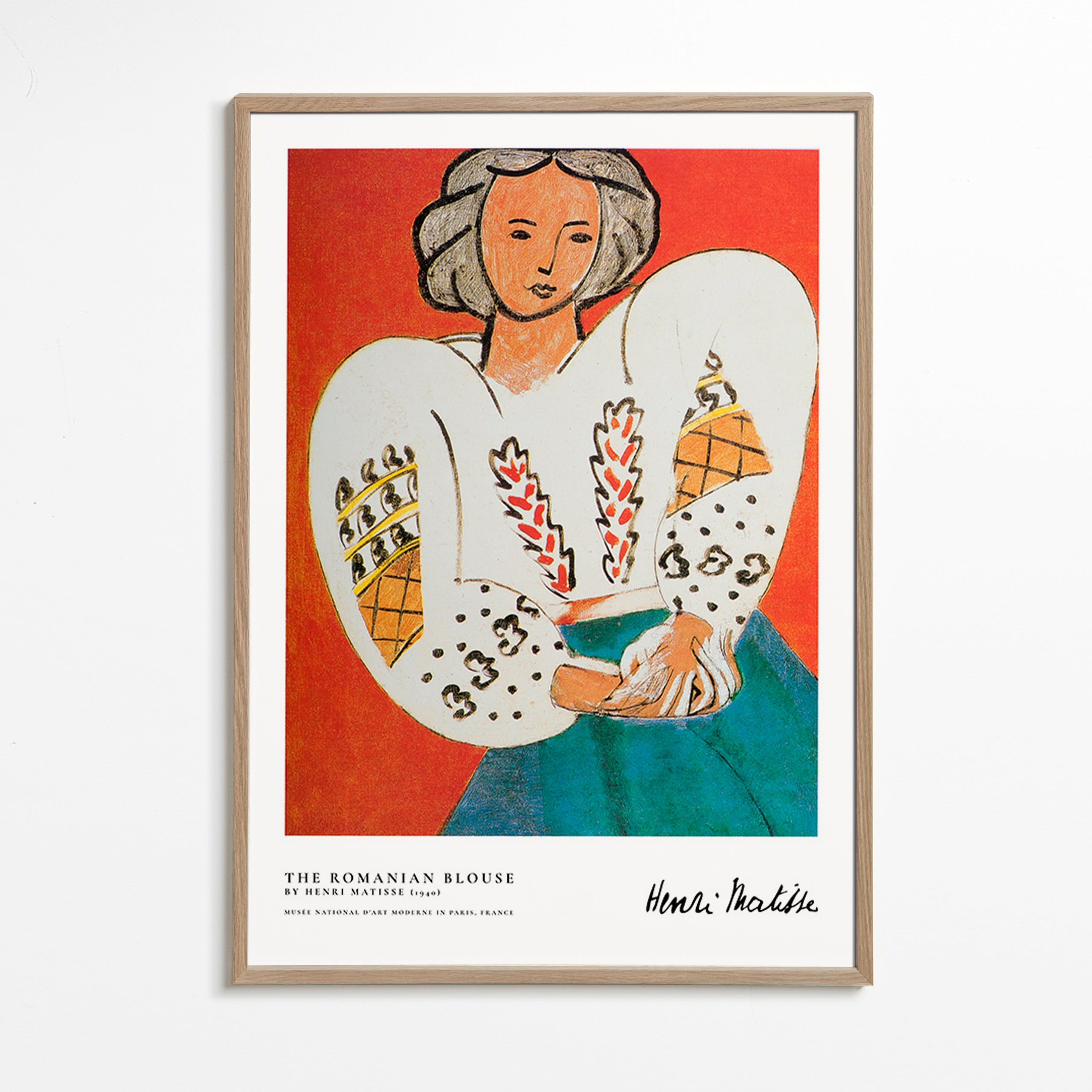 Ilustração blusa romena com traço expressivo