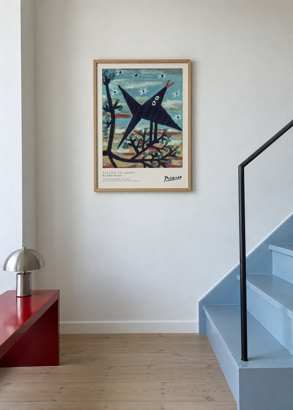 Pajaro en Arbol by Pablo Picasso - Framed poster in an interior