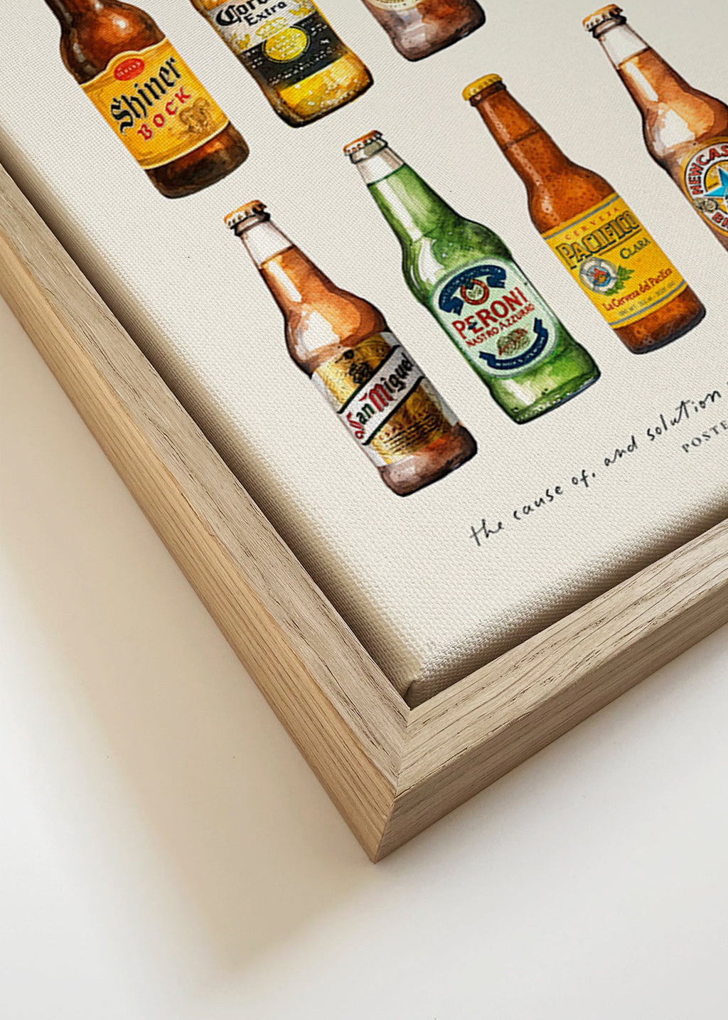 Arte para cozinha — Garrafas de cerveja clássicas