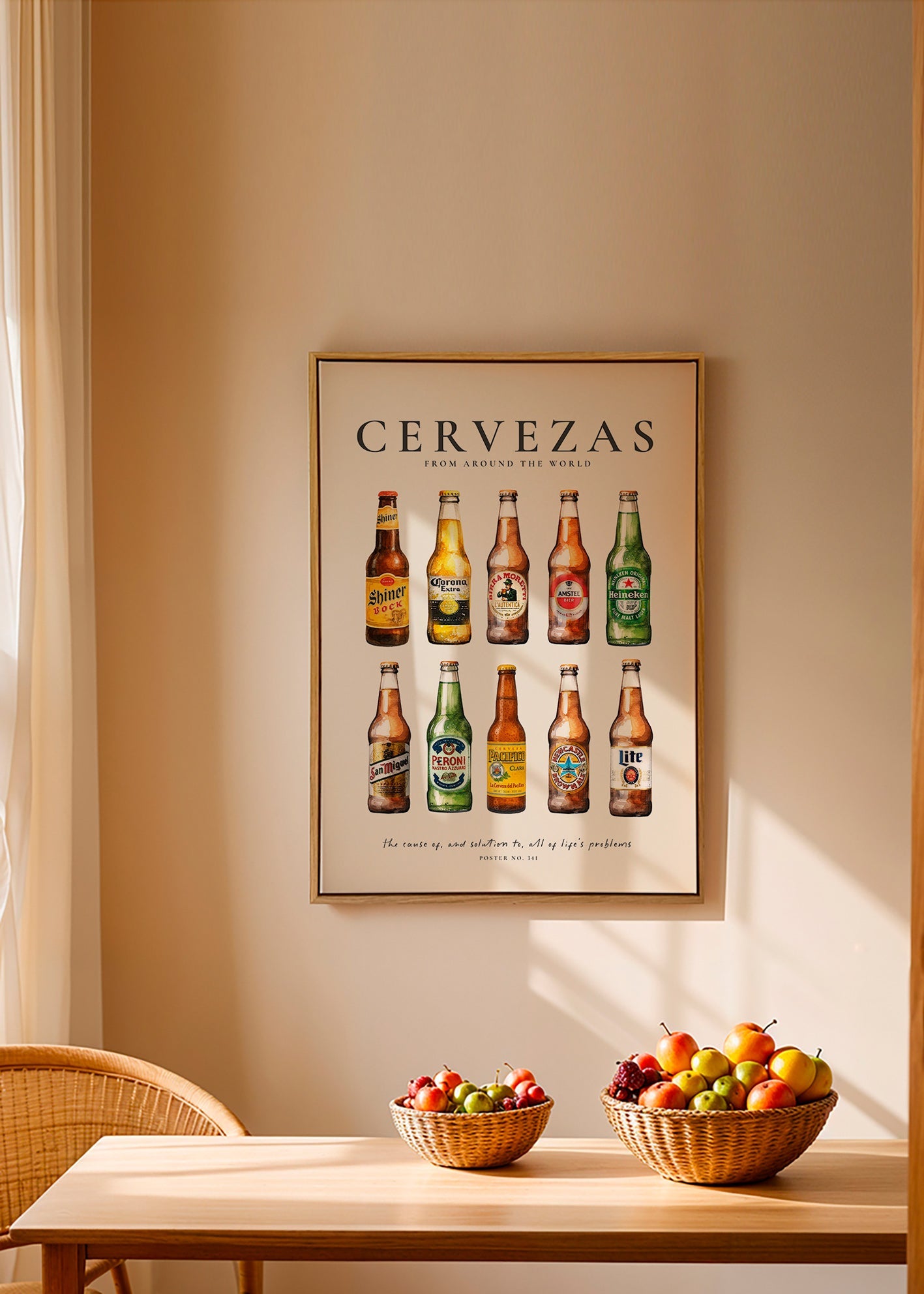 Arte para cozinha — Garrafas de cerveja clássicas