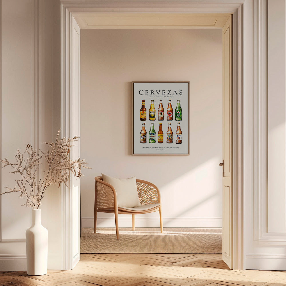 Arte para cozinha — Garrafas de cerveja clássicas