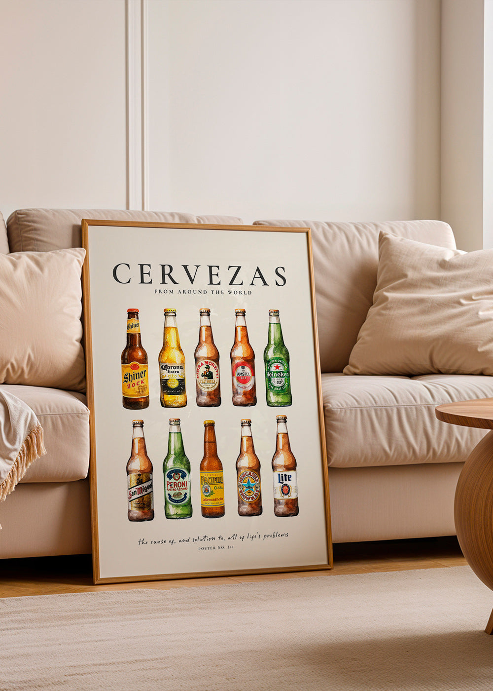 Arte para cozinha — Garrafas de cerveja clássicas