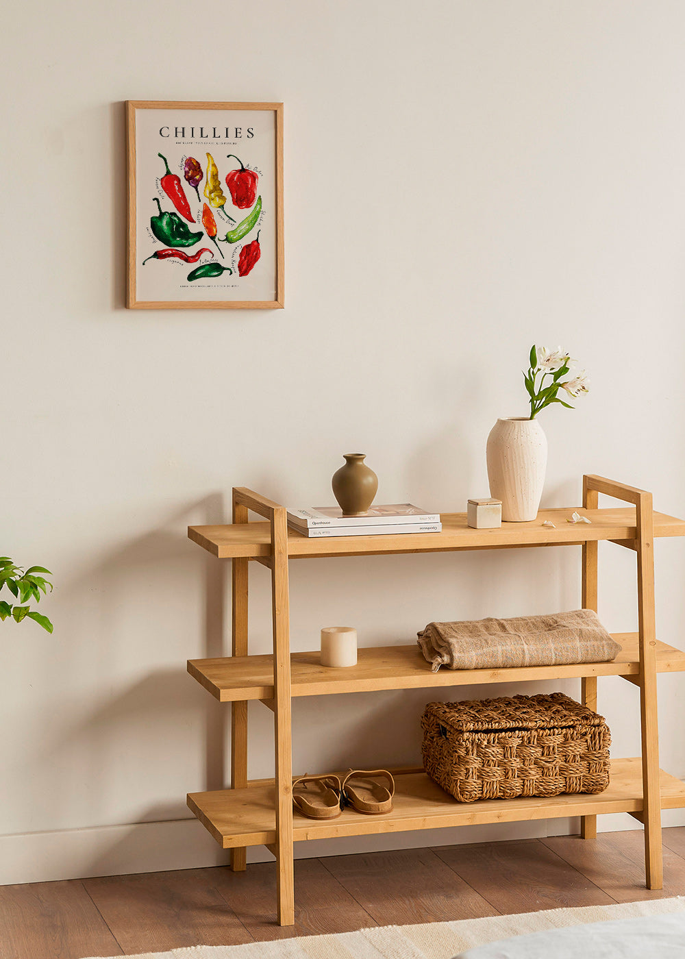 Arte para cozinha Chillies em aquarela